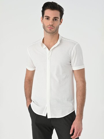 Antioch Slim fit Button Up Shirt in White