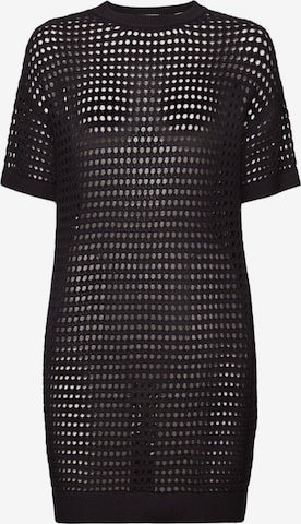 ESPRIT Knitted dress in Black: front