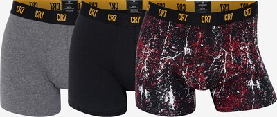 CR7 - Cristiano Ronaldo Boxershorts ' BASIC ' in de kleur Grijs gemêleerd / Gemengde kleuren / Zwart, Productweergave
