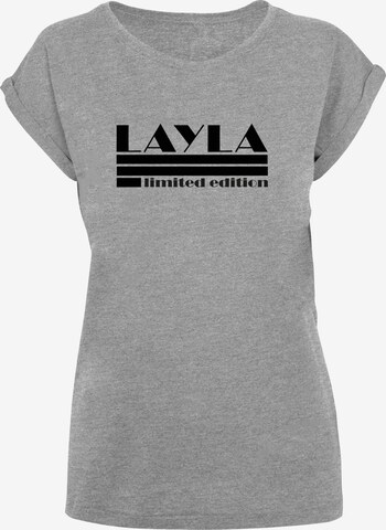 Maglietta 'Layla' di Merchcode in grigio: frontale
