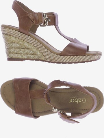 GABOR Sandals & High-Heeled Sandals in 38 in Brown: front