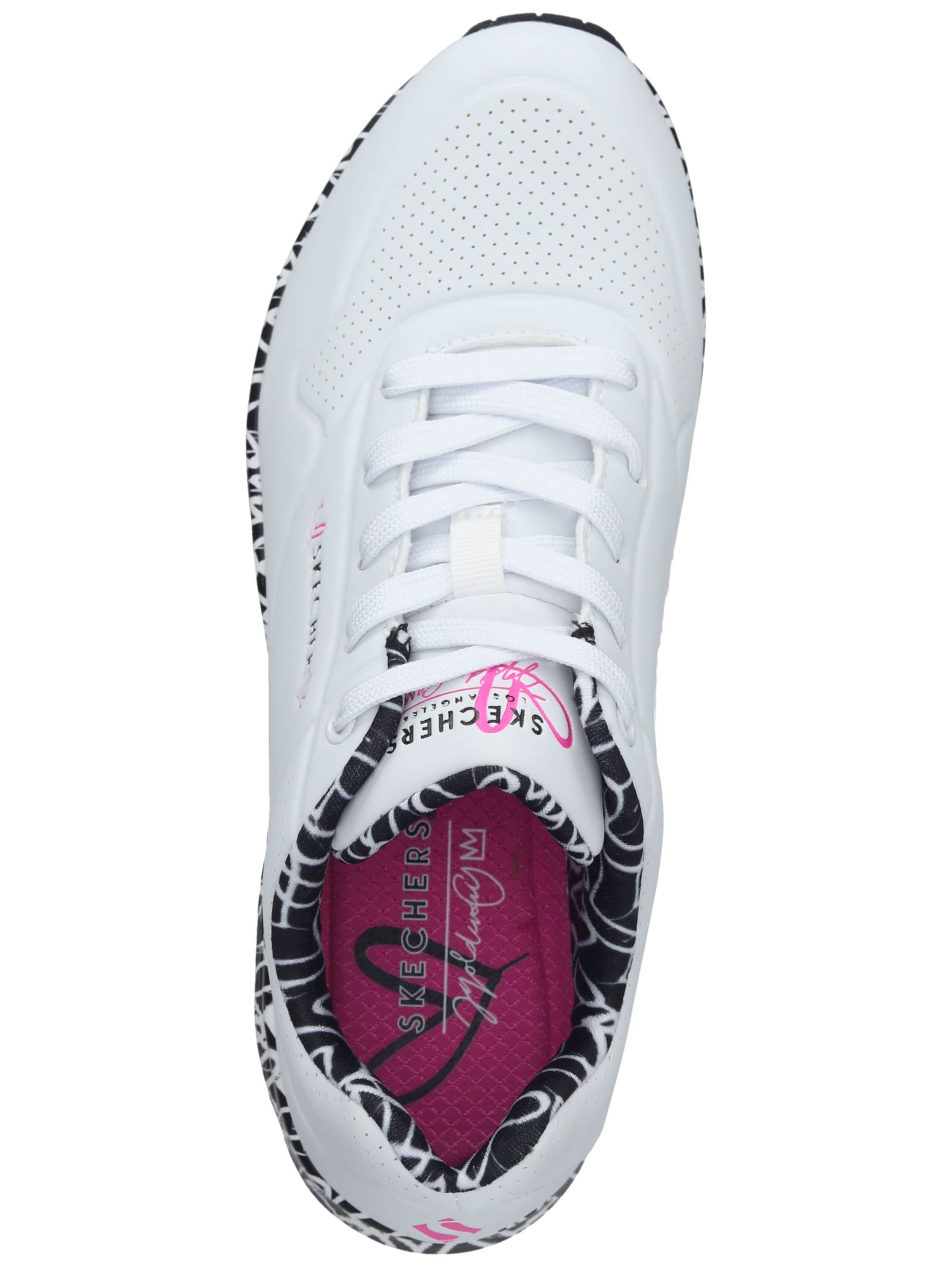 SKECHERS Rövid szárú sportcipők 'Uno - Loving Love' - fehér