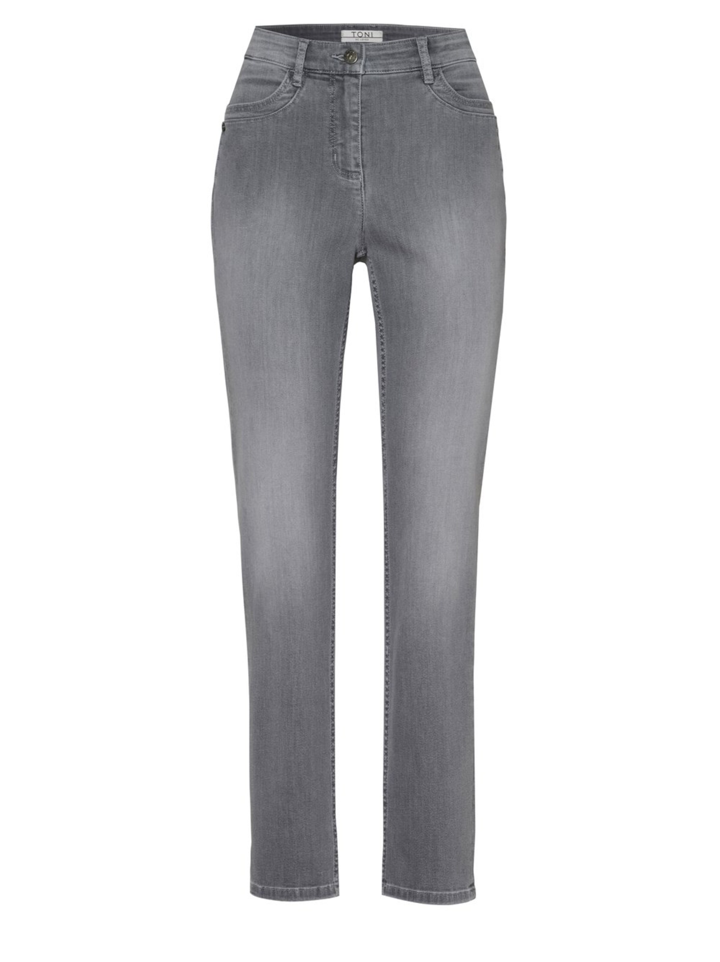 TONI Slimfit Jeans in Grau: Vorderseite