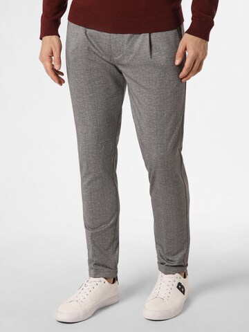 Regular Pantalon 'Tyler' Finshley & Harding en gris : devant