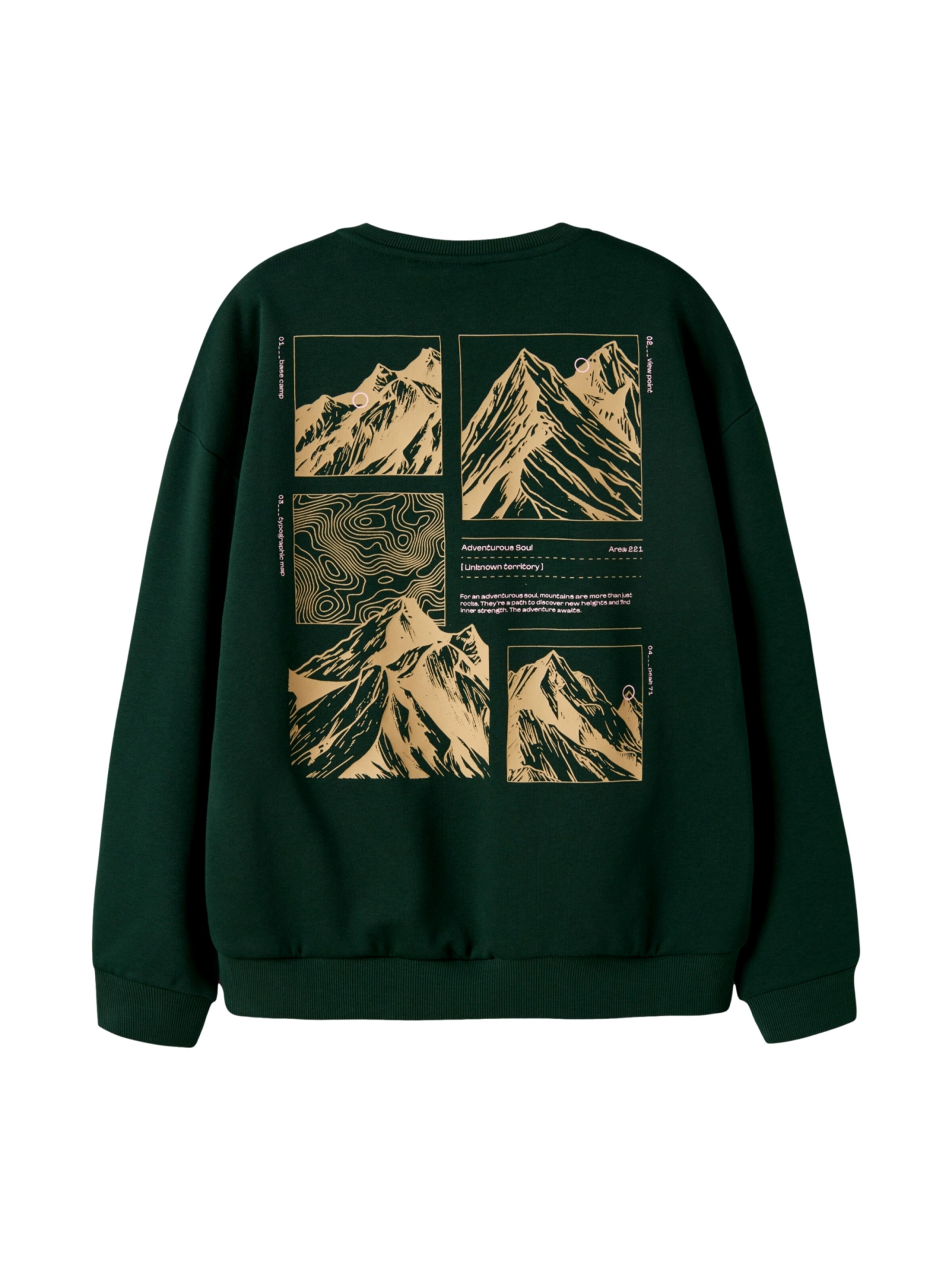 NAME IT - Sudadera 'Franz' en verde