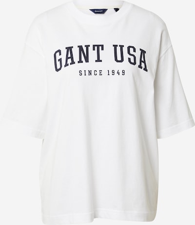 GANT T-shirt oversize en bleu marine / blanc, Vue avec produit