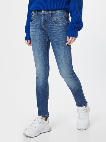 Coupe slim Jean 'Alexa' FREEMAN T. PORTER en bleu : devant