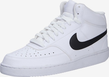 Nike Sportswear High-Top Sneakers 'Court Vision Next Nature' in White: front