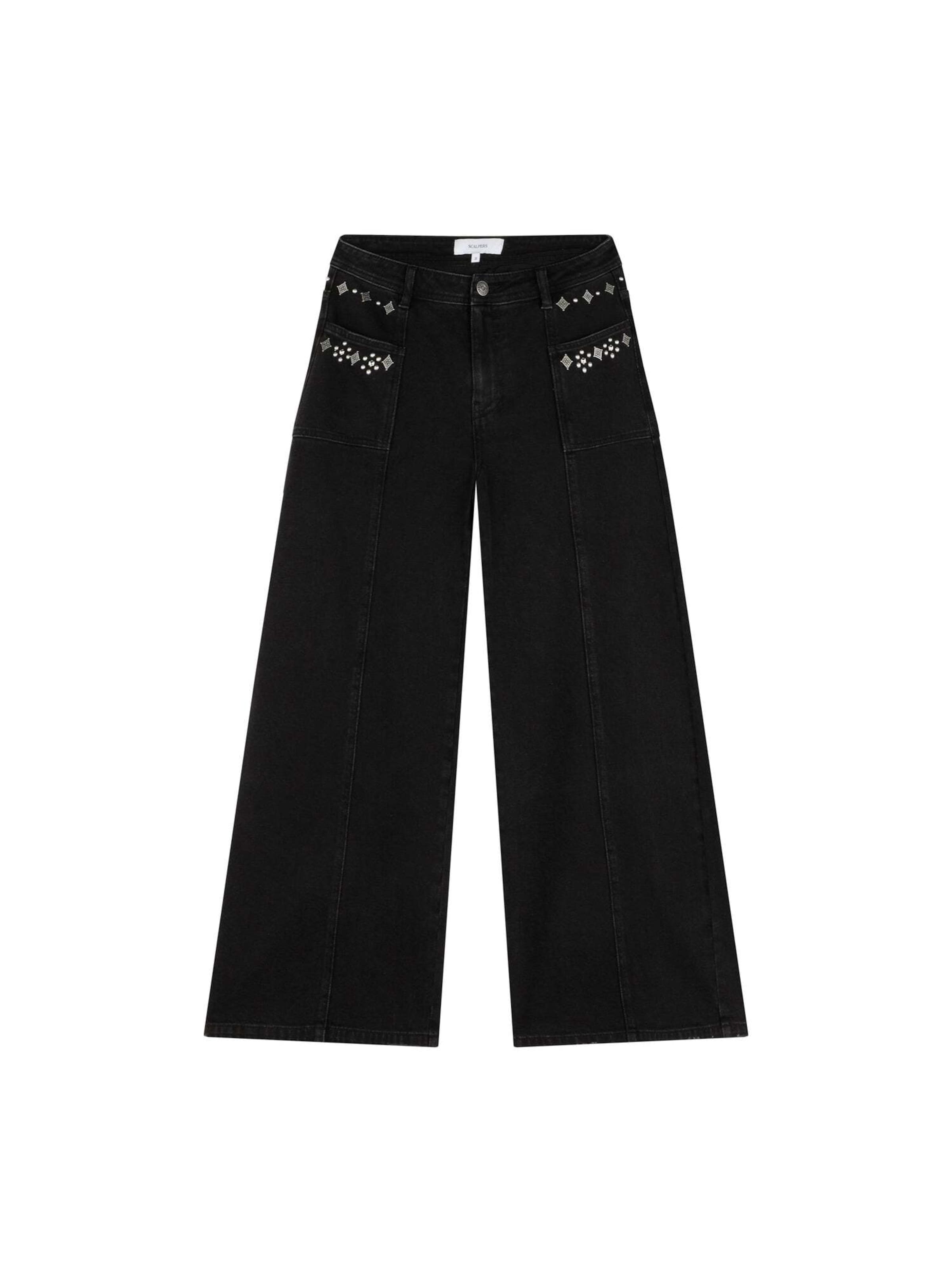 Scalpers Džinsi ' ', krāsa - melns, Preces skats