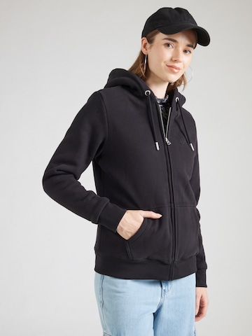 Hanorac 'BORG' de la Superdry pe negru: față