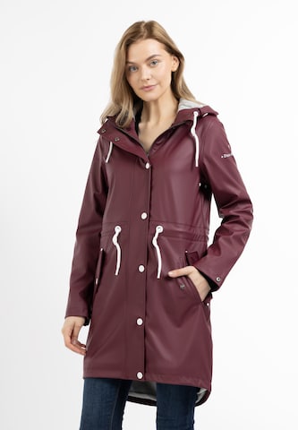 DreiMaster Maritim Raincoat in Red: front