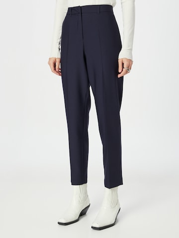 s.Oliver BLACK LABEL Regular Pleated Pants in Blue: front