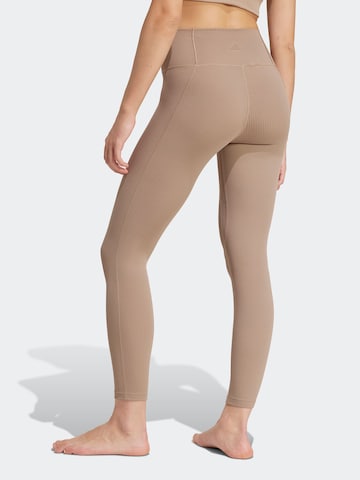 ADIDAS PERFORMANCE Skinny Sportbroek 'ALL ME' in Beige