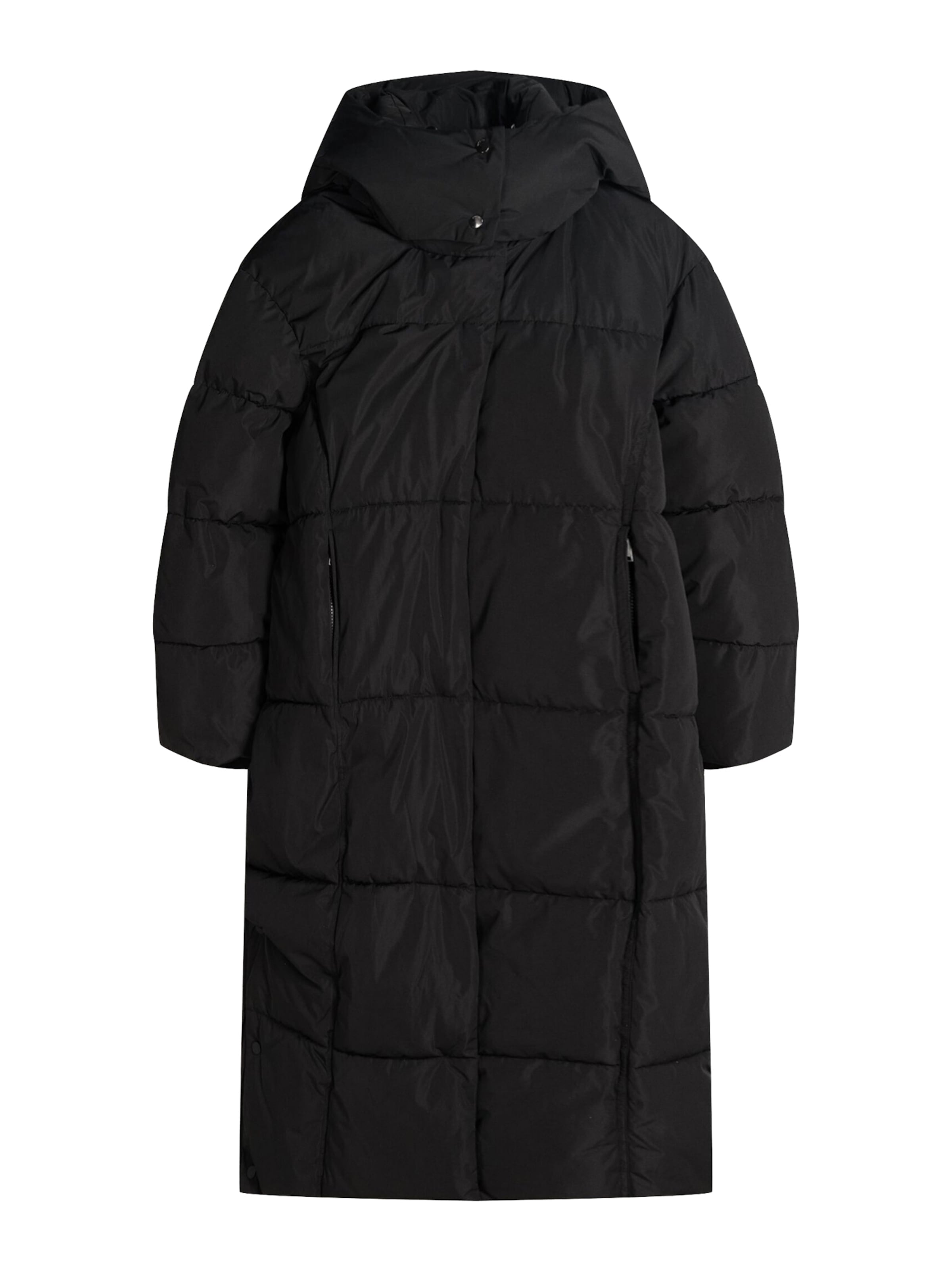 Manteau d’hiver Bershka en noir : devant