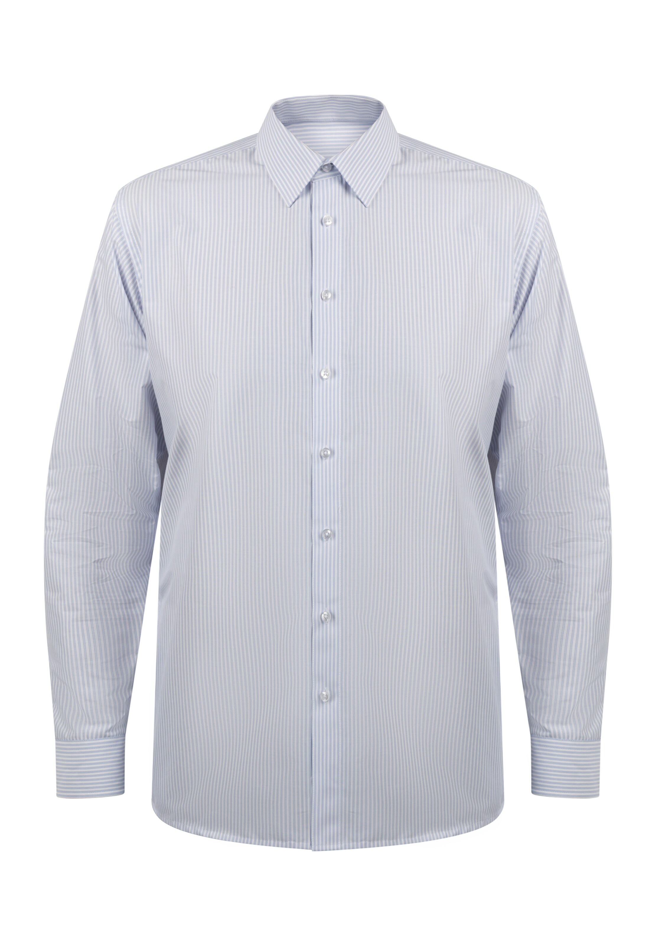 DreiMaster Klassik Regular Fit Hemd in Blau: Vorderseite