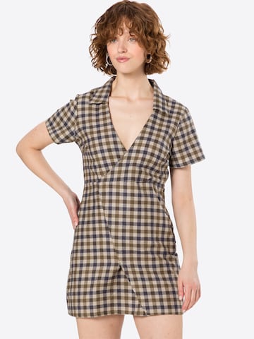 Motel Shirt Dress 'Adolfy' in Beige: front