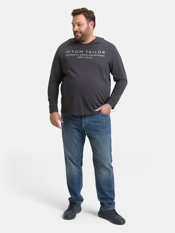 TOM TAILOR Men + Shirt in Schwarz