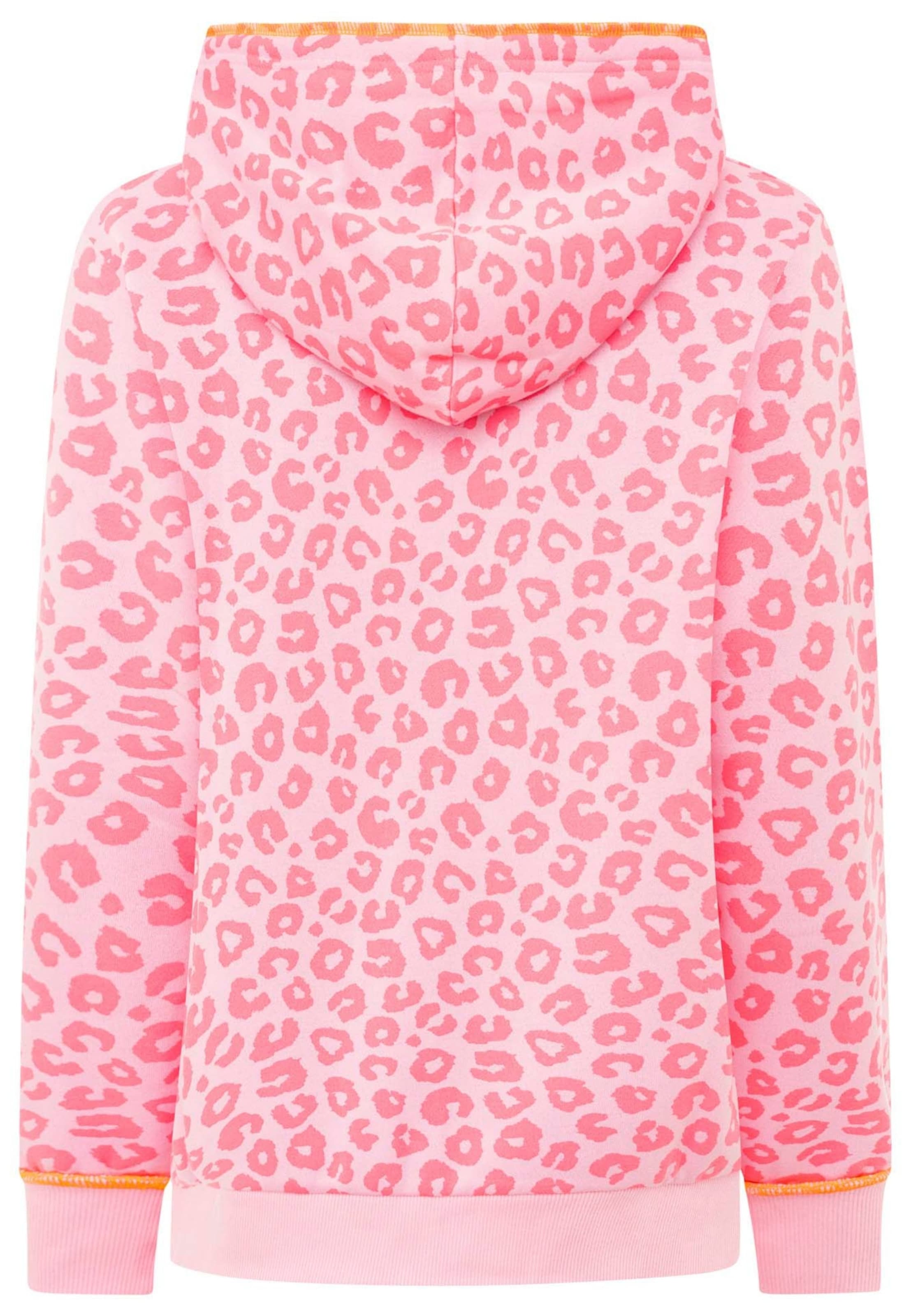 Veste de survêtement 'Hoodiejacke Soft Leo' Zwillingsherz en rose