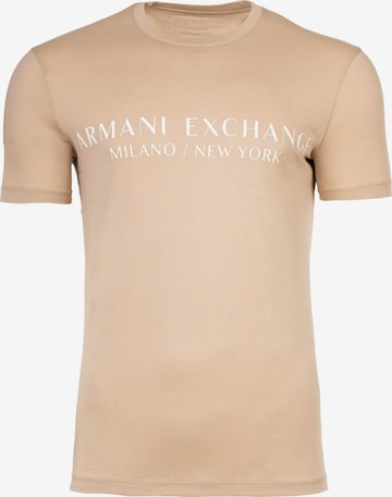 ARMANI EXCHANGE Regular fit Shirt in Bruin: voorkant