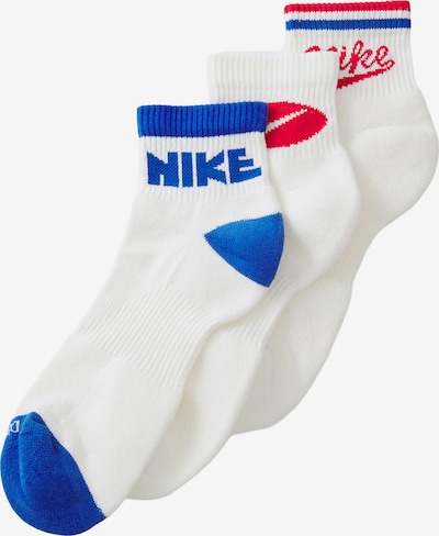 NIKE Sportske čarape u mornarsko plava / svijetlo crvena / bijela, Pregled proizvoda