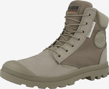 Palladium Lace-Up Boots 'Pampa Sportcuff WPN U-S' in Green: front
