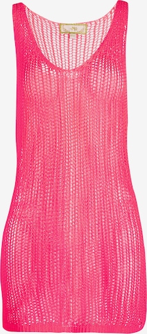MYMO Gebreide jurk in Roze: voorkant