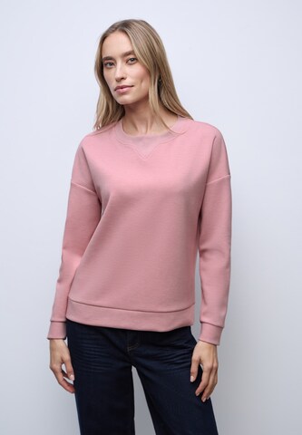 STREET ONE Sweatshirt in Pink: front