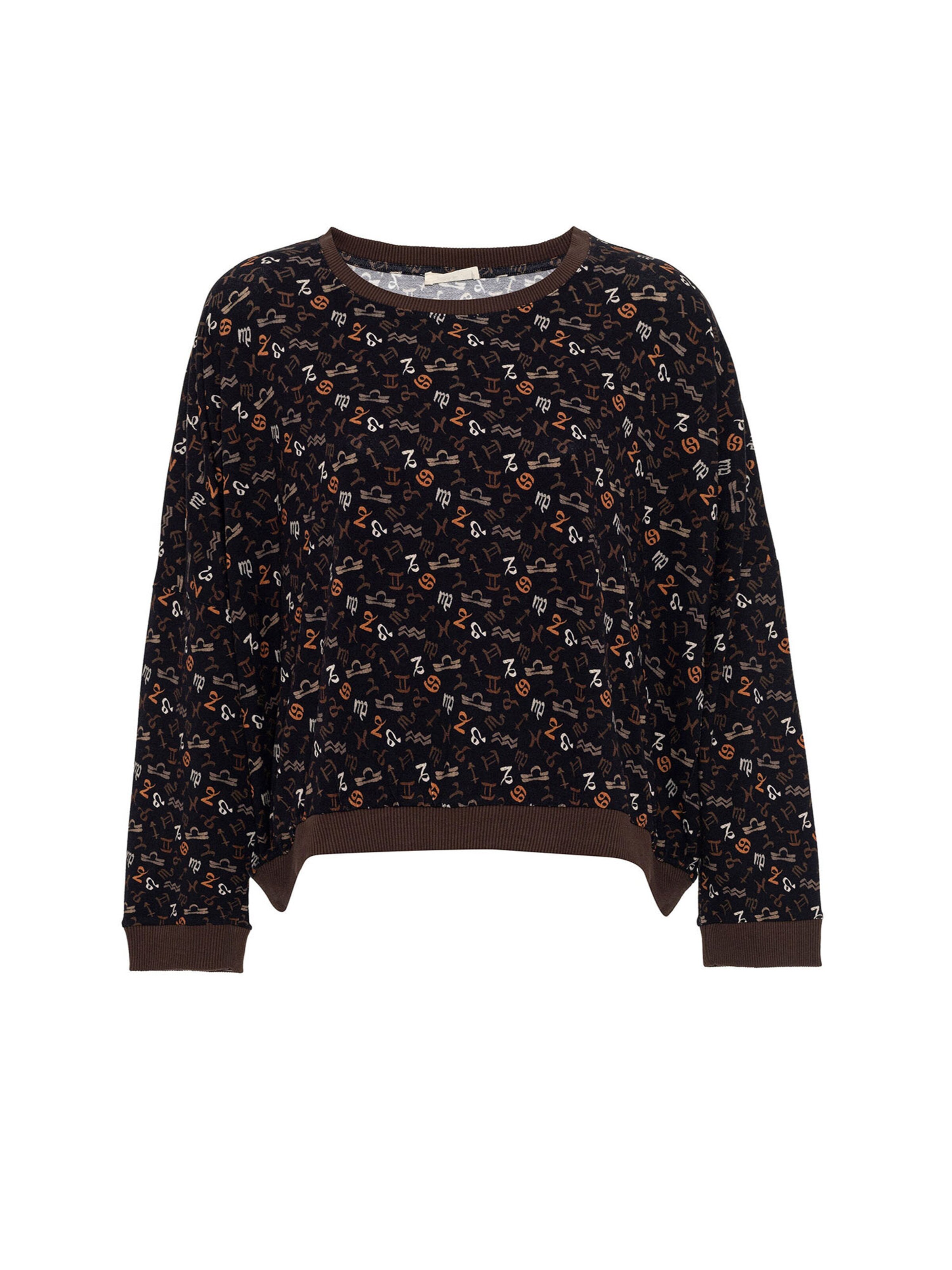 Anou Anou Sweatshirt in Black: front