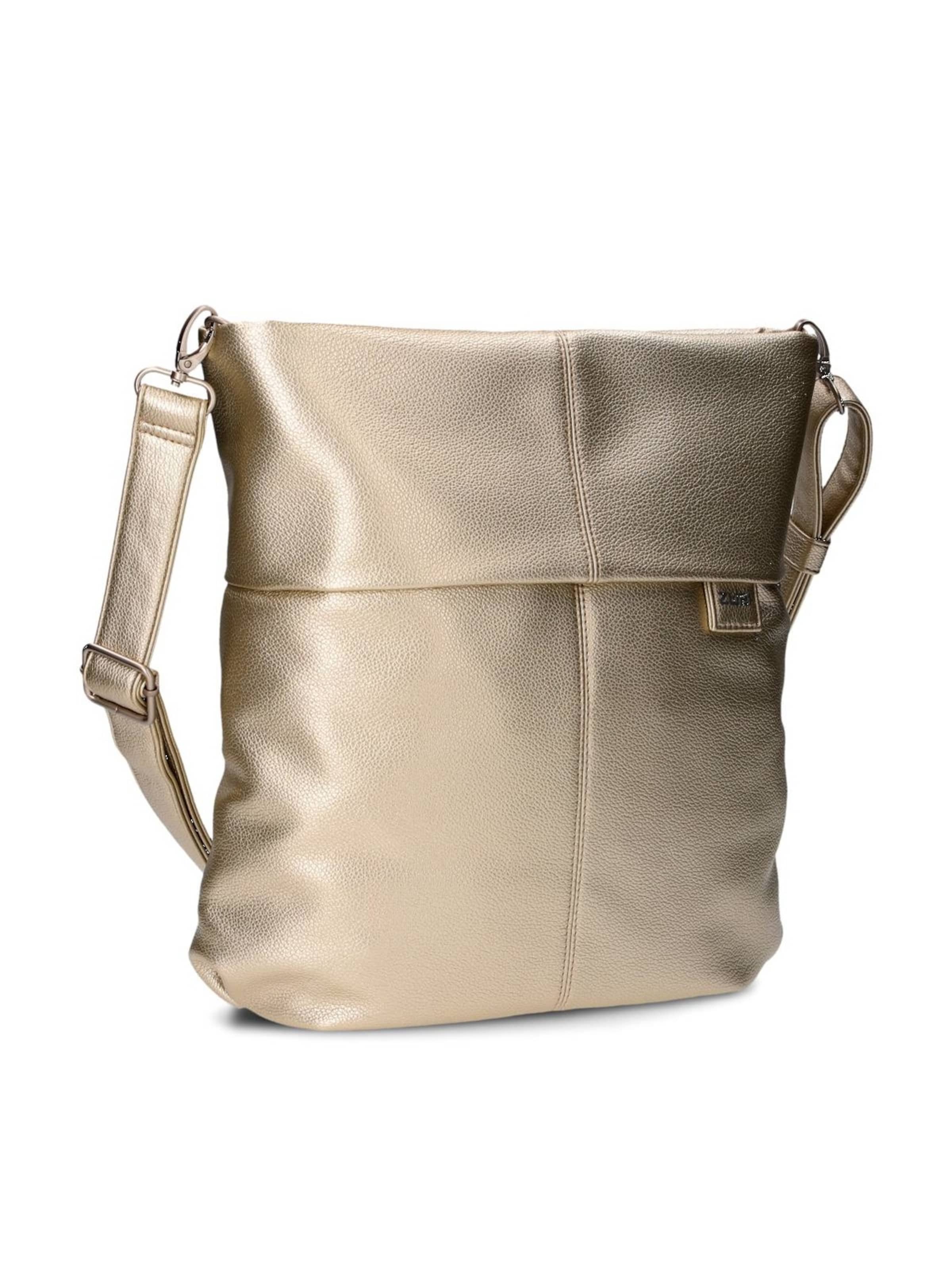 Borsa a spalla 'MADEMOISELLE.M M12' di ZWEI in oro: frontale