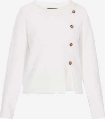 DreiMaster Vintage Trui in Wit: voorkant