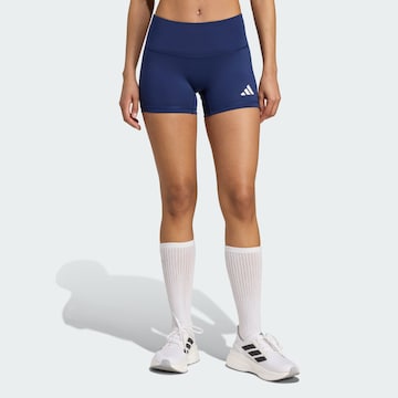 ADIDAS PERFORMANCE Skinny Sports trousers in Blue: front