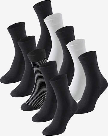 SCHIESSER Freizeitsocken ' Cotton Fit ' in Schwarz: Vorderseite