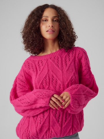 VERO MODA Sweater 'BLUEBERRY' in Pink