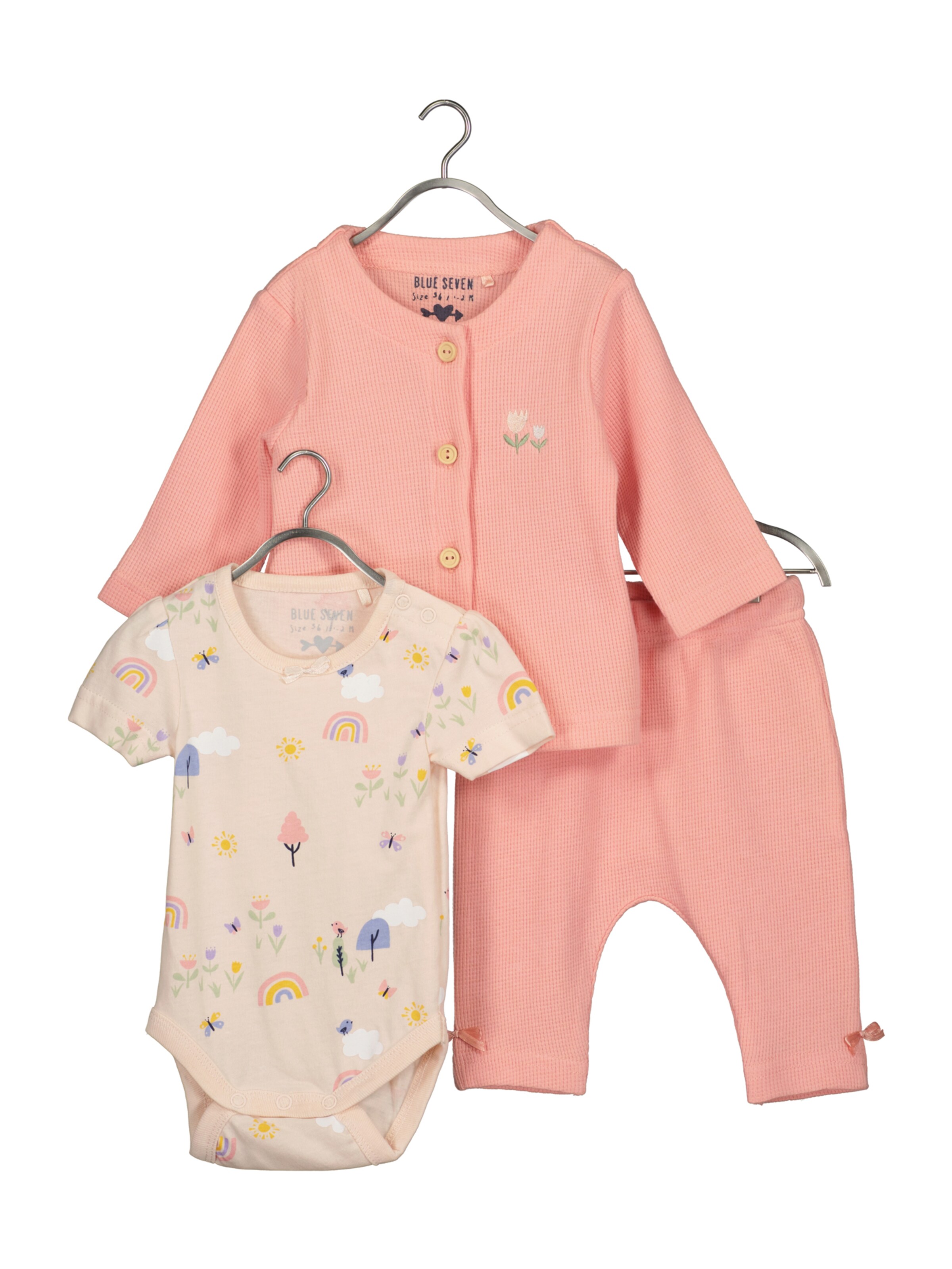 BLUE SEVEN Set in Beige: front