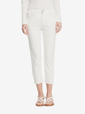 ESPRIT Skinny Broek in Wit: voorkant