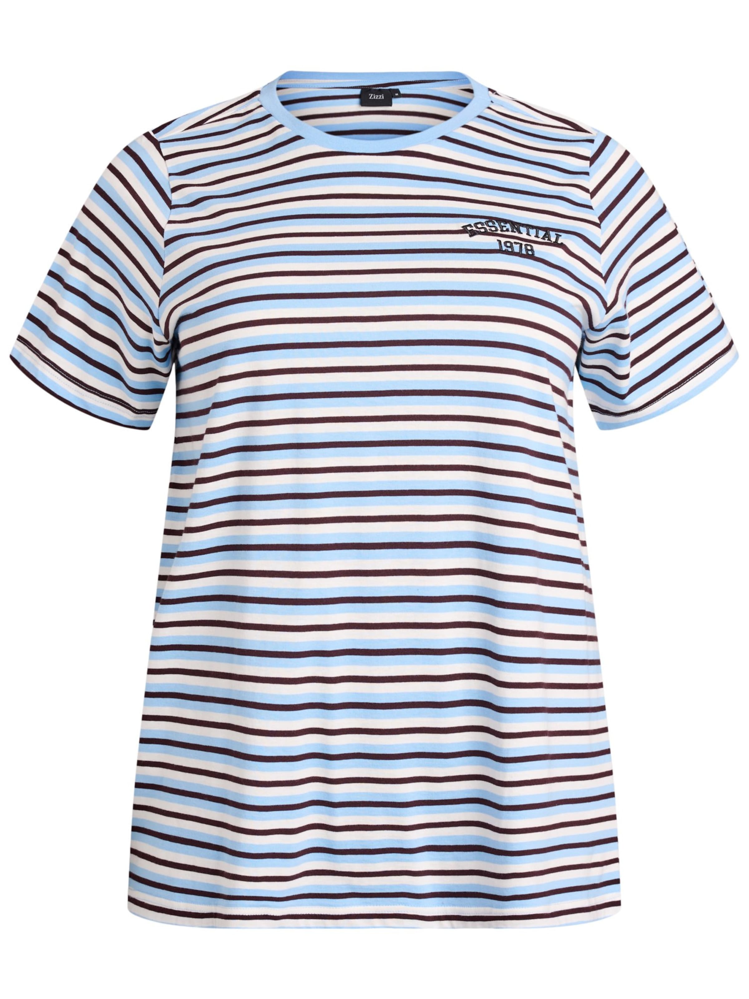 Zizzi Футболка 'MALLIS' в Синий: спереди