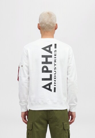 Felpa di ALPHA INDUSTRIES in bianco