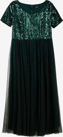 SHEEGO Evening Dress in Green: front