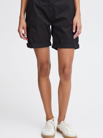 Oxmo - regular Pantalón cargo 'Chanice' en negro: frente