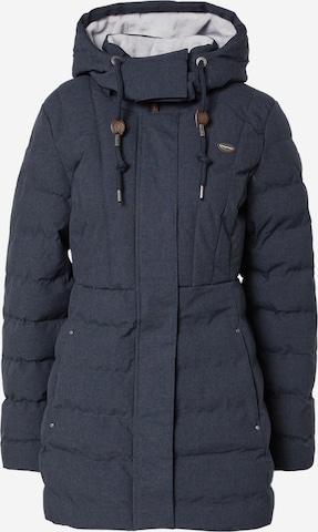 Ragwear Winter Jacket 'ASHANTA' in Blue: front