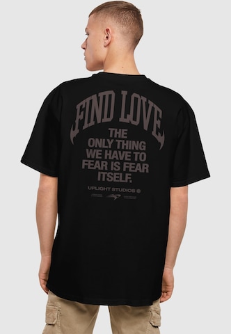 MT Upscale T-Shirt 'Find Love' in Schwarz: Vorderseite