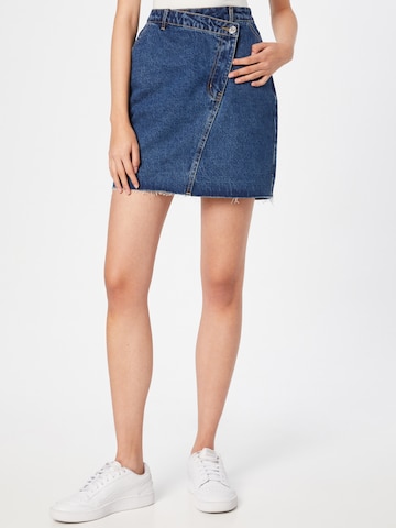 Missguided Rok in Blauw: voorkant