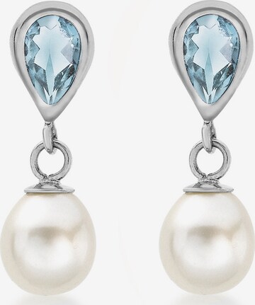 Lucardi Earrings 'Klassisch' in Silver: front