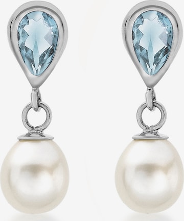 Boucles d'oreilles 'Klassisch' Lucardi en argent : devant