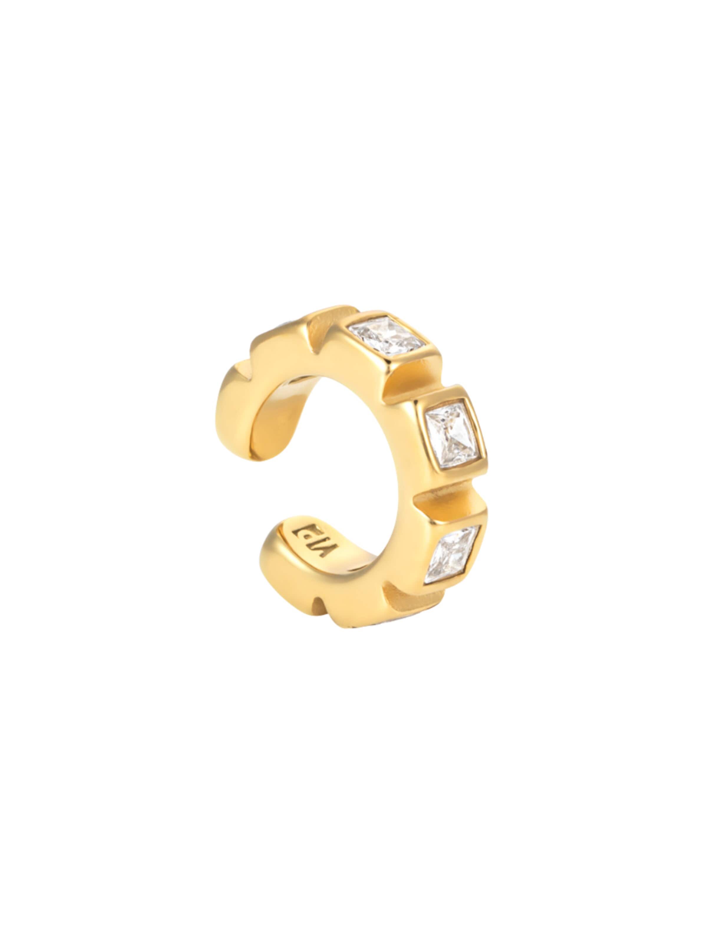 YParis - Pendientes 'Ear cuff Loki L G' en oro: frente