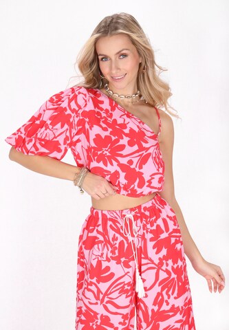 IZIA Top in Roze: voorkant