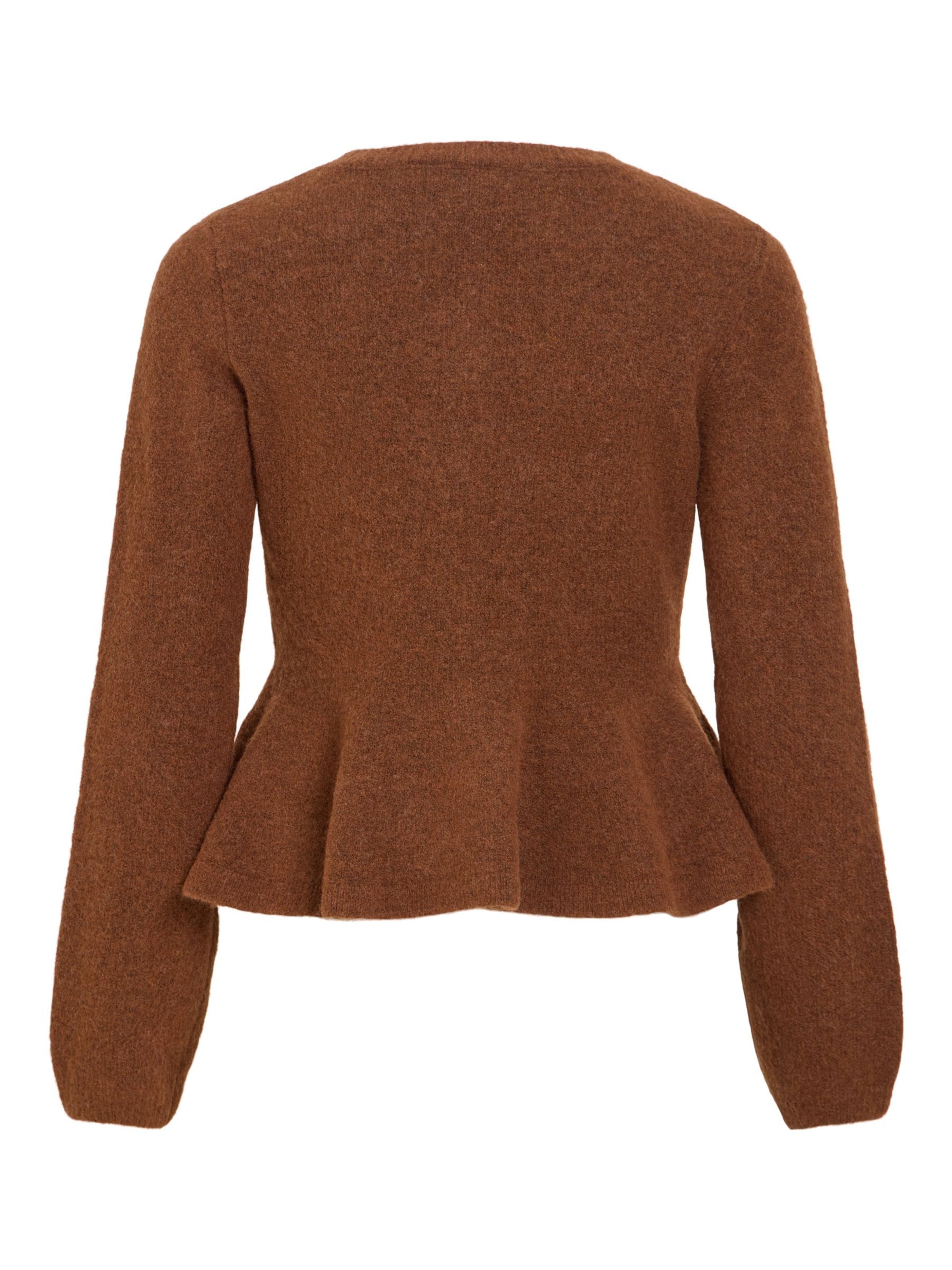 VILA Strickjacke 'VILuna' in Braun