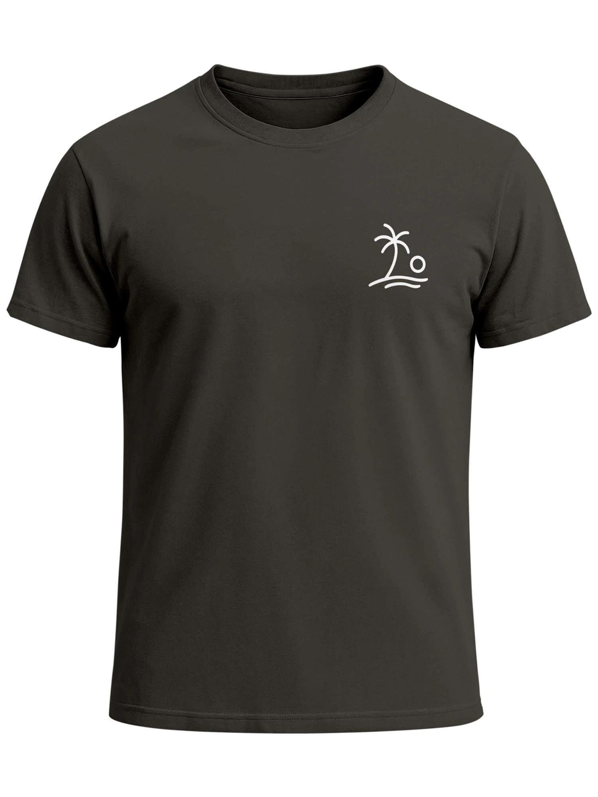 Neverless Shirt 'Palm Logo' in Grey