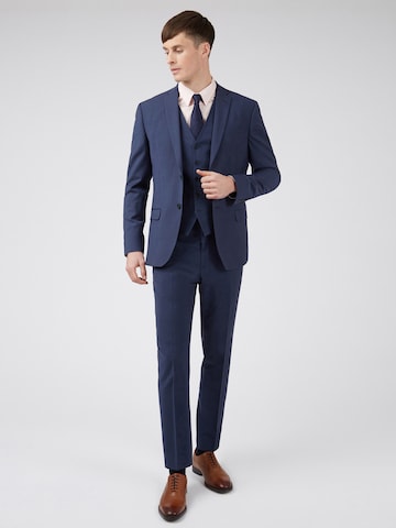 Ted Baker Slim fit Pleated Pants 'Panama' in Blue