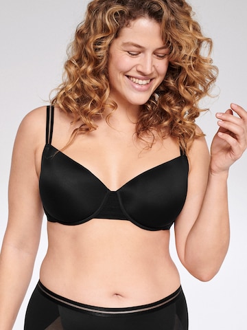 Invisible Soutien-gorge NATURANA en noir : devant